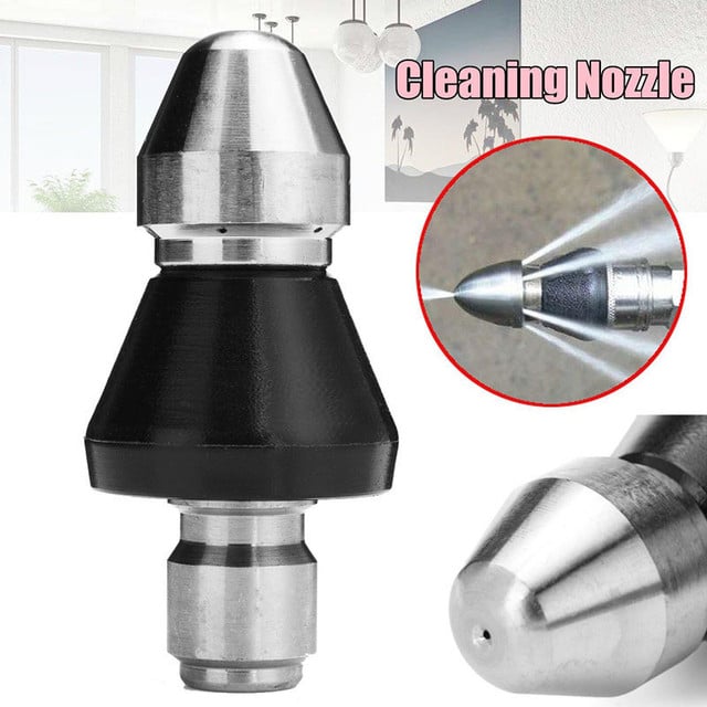 High Pressure Sewer Cleaning Nozzle – Drain Pipe Jet Cleaner Tool