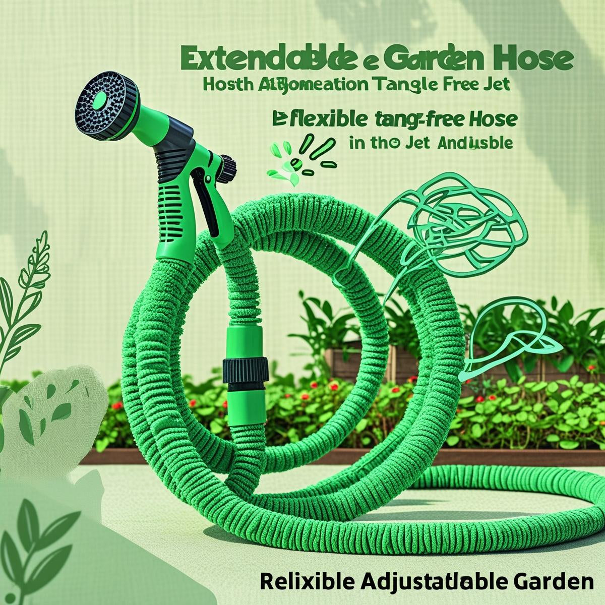 Extendable Garden Hose & Watering Device – Flexible, Durable, and Lightweight for Easy Outdoor Watering