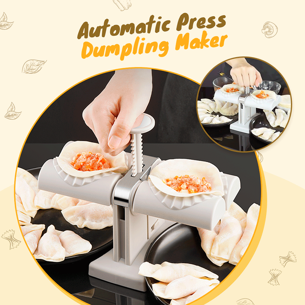 Automatic Press Dumpling Maker – 2-in-1 Dough Wrapper & Dumpling Mold for Easy Homemade Dumplings