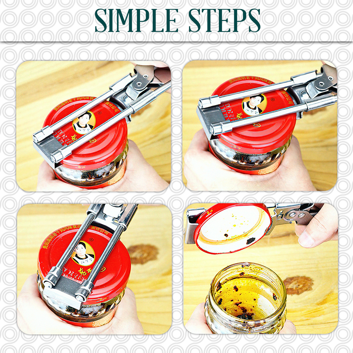 Adjustable Multi-Function Bottle Cap Opener – Non-Slip Jar & Lid Remover Tool for Kitchen