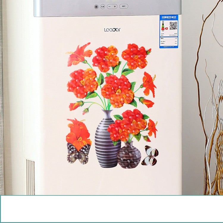 DIY Self-Adhesive 3D Vase Wall Sticker – Removable Decorative Flower Vase Art for Home & Living Room Decor