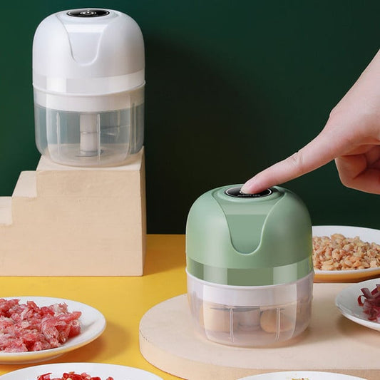 USB Mini Electric Garlic Chopper – Portable Food Processor for Garlic, Onion, Chili & Baby Food