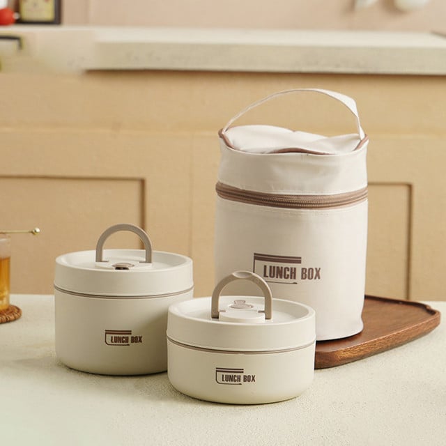 Portable Insulated Lunch Container Set – Leak-Proof Stainless Steel Bento Box for Hot & Cold Meals