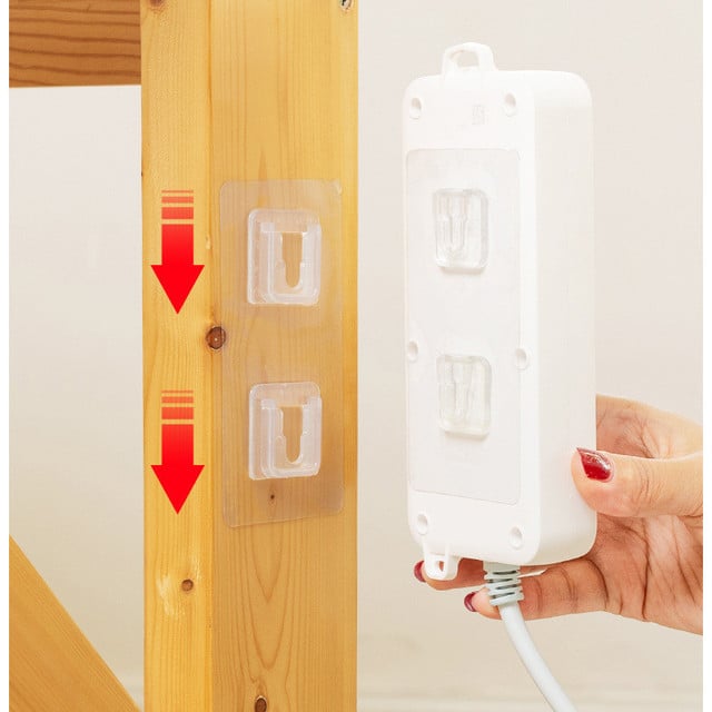 Double-Sided Adhesive Wall Hook – Heavy-Duty Transparent Hooks for Home, Bathroom & Kitchen