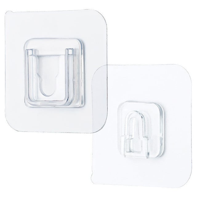 Double-Sided Adhesive Wall Hook – Heavy-Duty Transparent Hooks for Home, Bathroom & Kitchen