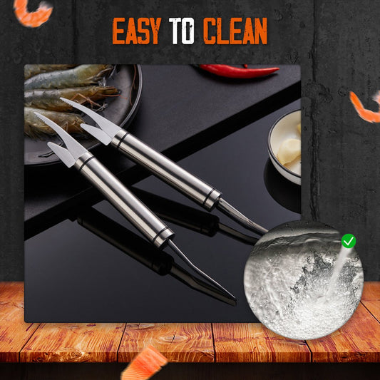 5-in-1 Multifunctional Shrimp & Fish Maw Knife – Stainless Steel Seafood Tool for Kitchen