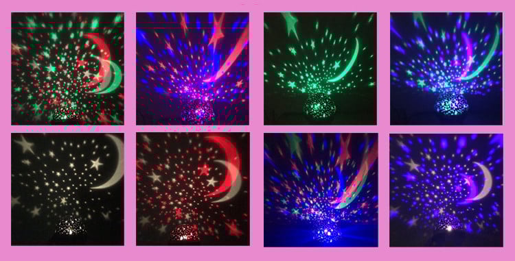 Star Master Bed Lamp – Rotating Star Sky Night Light Projector for Kids & Home Décor