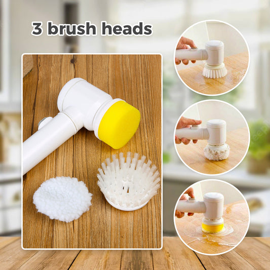 3-in-1 Handheld Scrub Brush – Multipurpose Kitchen & Bathroom Cleaning Tool
