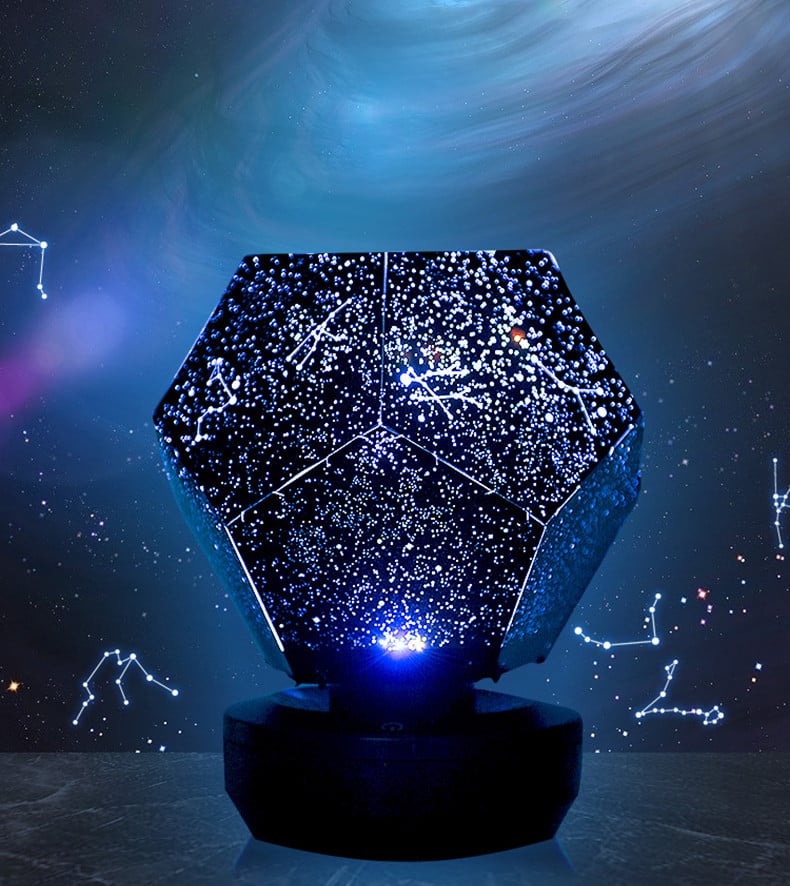 Starry Sky USB Rechargeable Celestial Projector Night Light – Galaxy Lamp for Bedroom Ambience & Relaxation