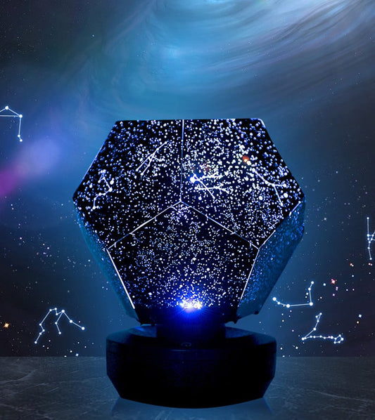 Starry Sky USB Rechargeable Celestial Projector Night Light – Galaxy Lamp for Bedroom Ambience & Relaxation