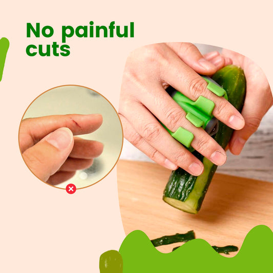 Double-Finger Fruit & Vegetable Peeler – Ergonomic Handheld Kitchen Peeling Tool