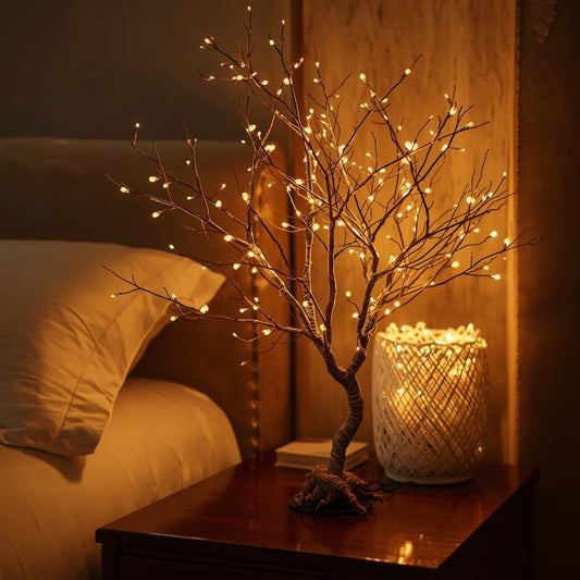 Fairy Light Spirit Tree – LED Bonsai Lamp with Adjustable Branches & Soothing Warm Glow for Home Décor