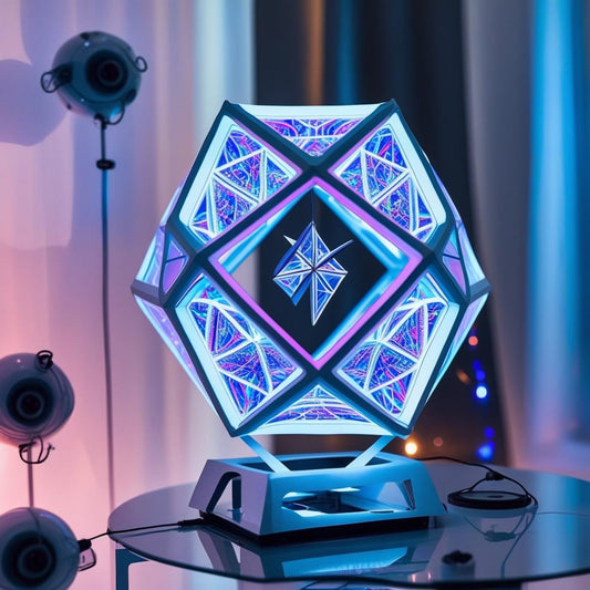 Infinite Dodecahedron Color Art Light – 3D Geometric LED Infinity Lamp with Remote Control & Multicolor Lighting Effects