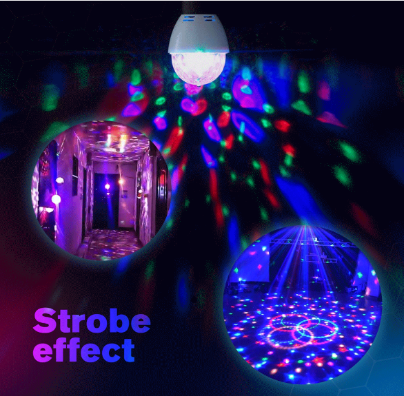 Colorful Rotating Magic Ball Light – LED Disco Party Lamp with Multicolor Effects
