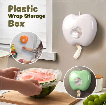 Plastic Wrap Storage Box – Wall Mounted Food Preservation & Dispenser Organizer