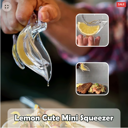 Lemon Cute Mini Squeezer – Portable Handheld Citrus Juicer for Quick & Easy Juice Extraction