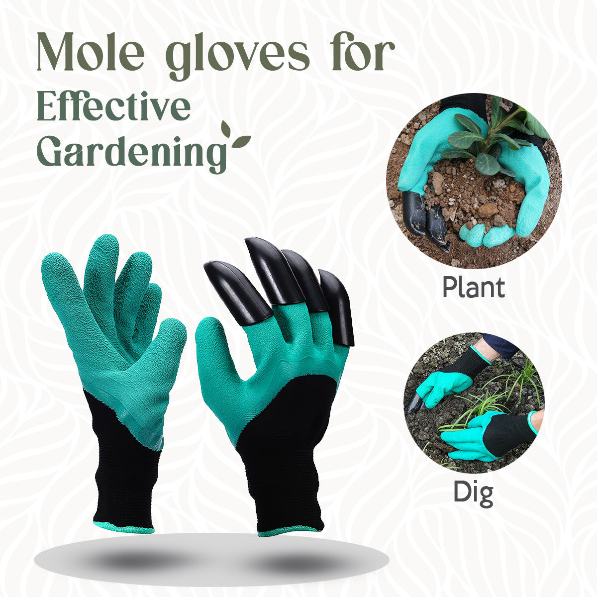 Waterproof Garden Gloves with Claws – Easy Digging & Planting Tool for Gardeners