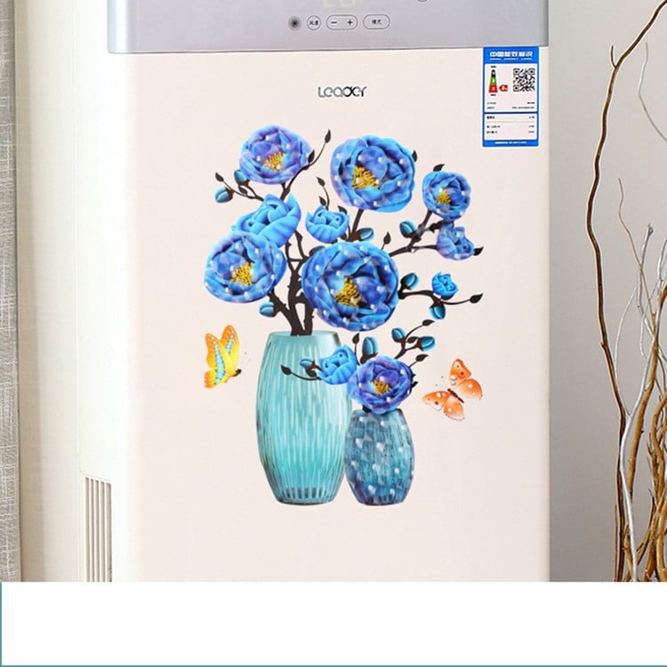 DIY Self-Adhesive 3D Vase Wall Sticker – Removable Decorative Flower Vase Art for Home & Living Room Decor